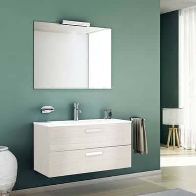 Accessori Per Bagno Leroy Merlin.Mobile Bagno Key Bianco L 90 Cm Prezzo Online Leroy Merlin