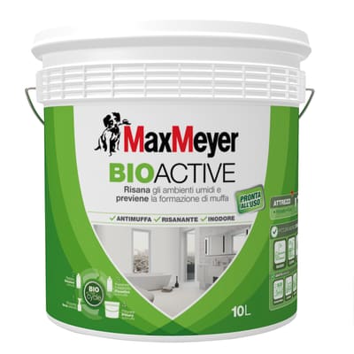 Pittura murale antimuffa Bioactive MaxMeyer 10 L bianco ...