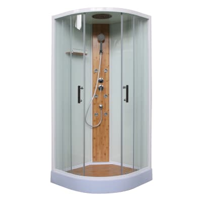 Cabina Doccia Multifunzione 90x90.Cabina Doccia Idromassaggio Semicircolare 90 X 90 Cm Prezzo Online Leroy Merlin